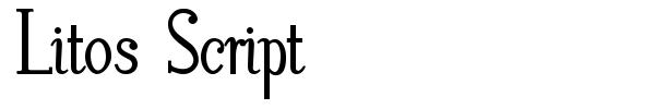 Litos Script font preview